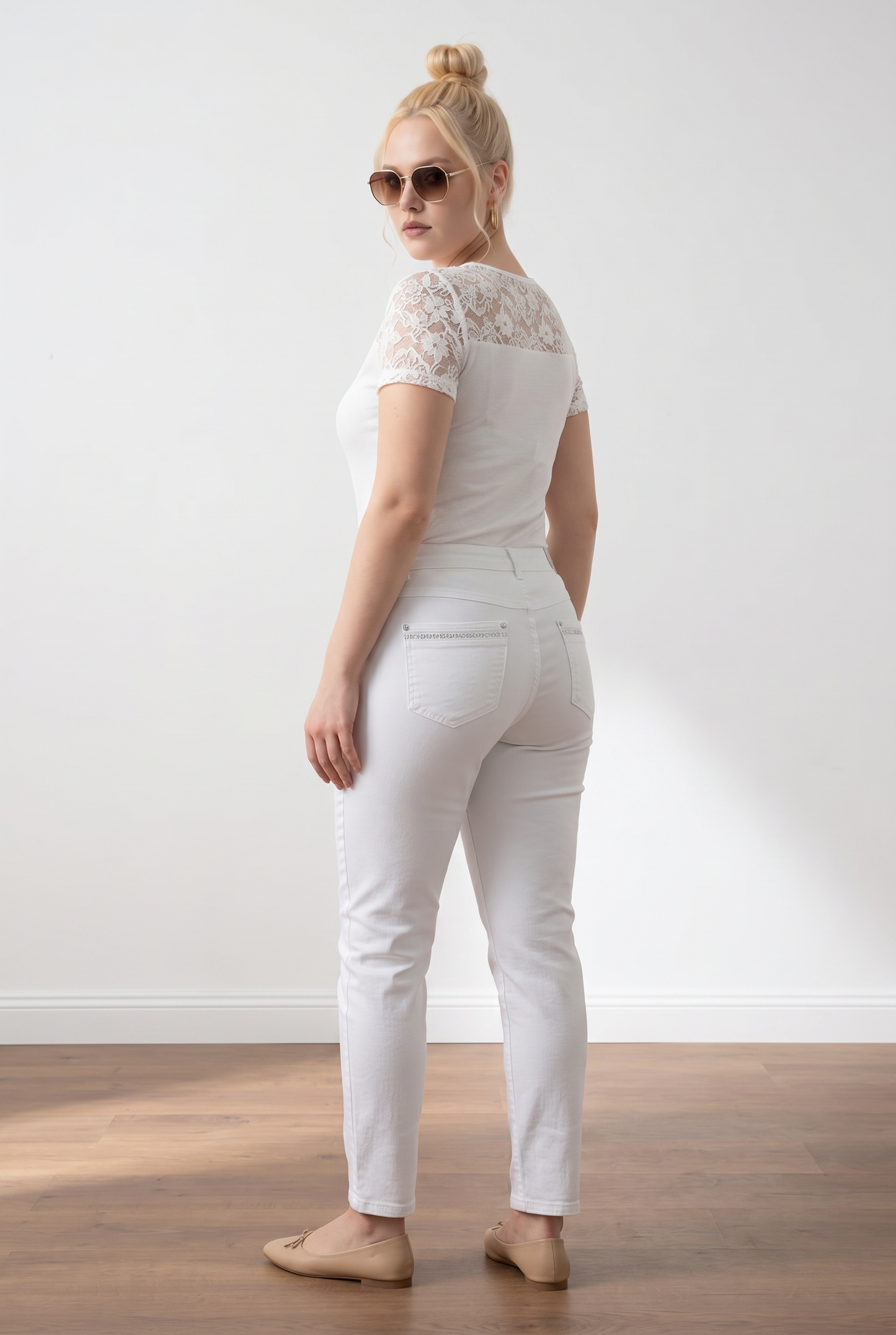 Pantalon blanc QUING – Roc en Beauté