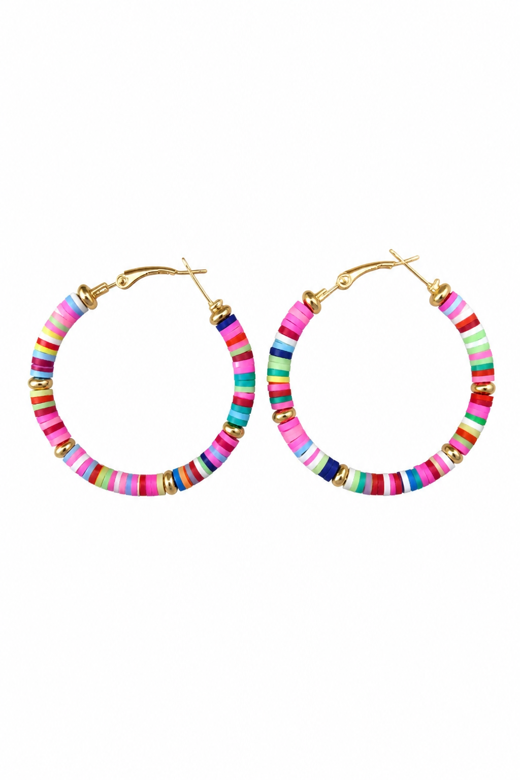 Boucles d'oreilles pendantes breloques dorées