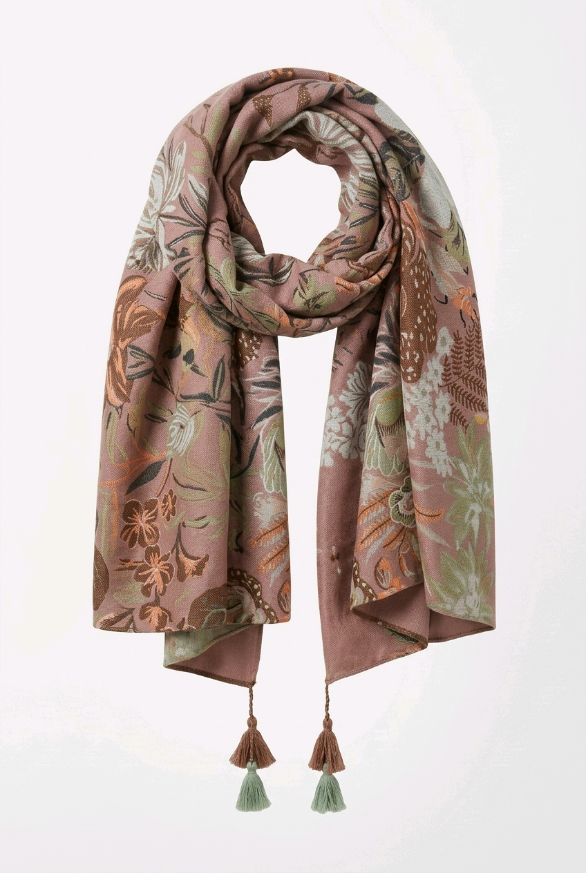 Écharpe Sixtine rose clair
