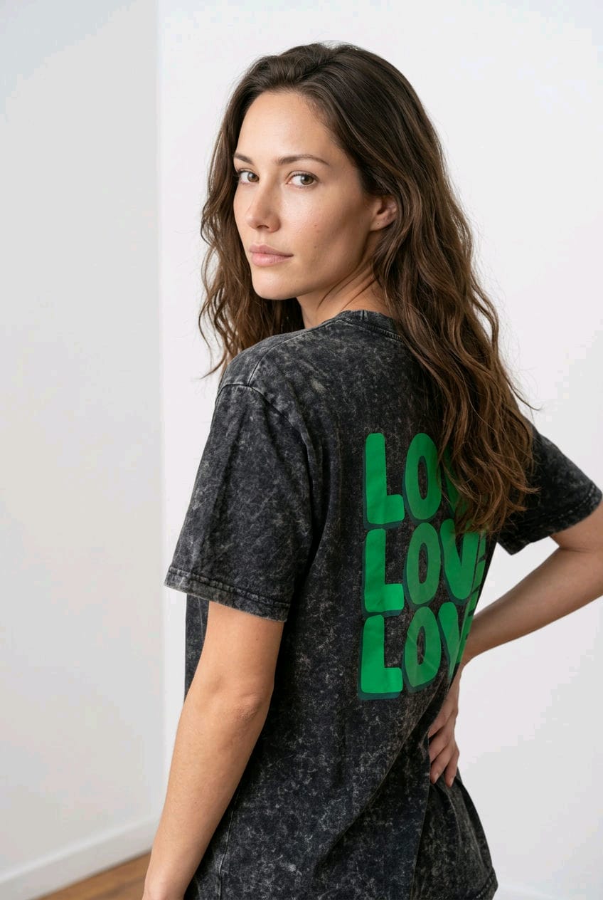 T-shirt oversize imprimé Love – EMMASH