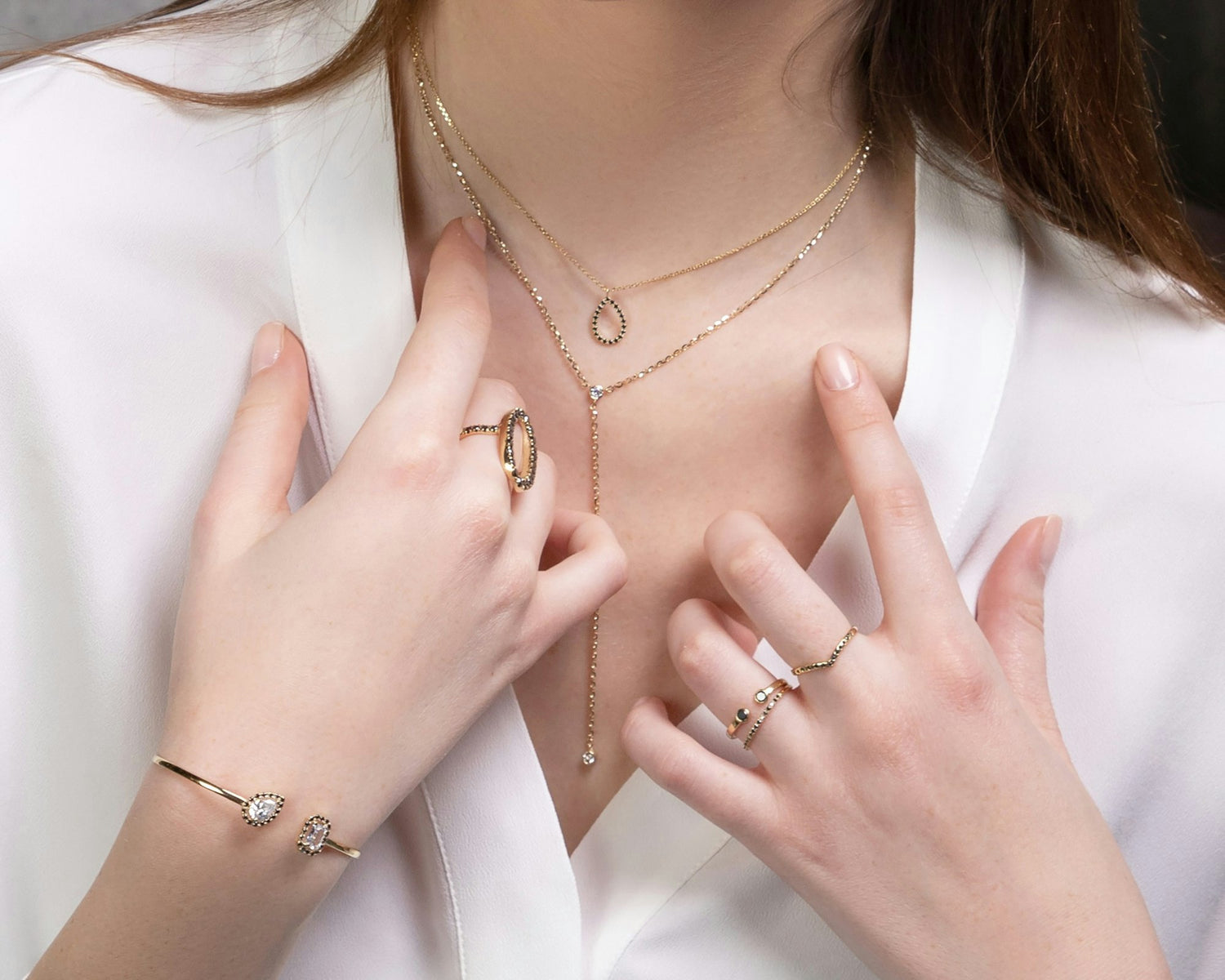 Collection bijoux - bagues et collier