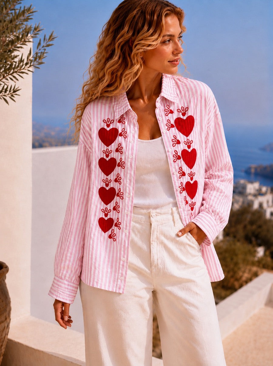 Chemise rose