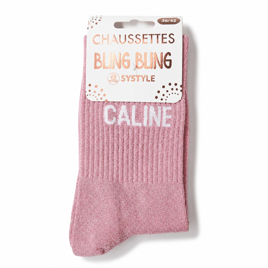 Chaussette rose câline