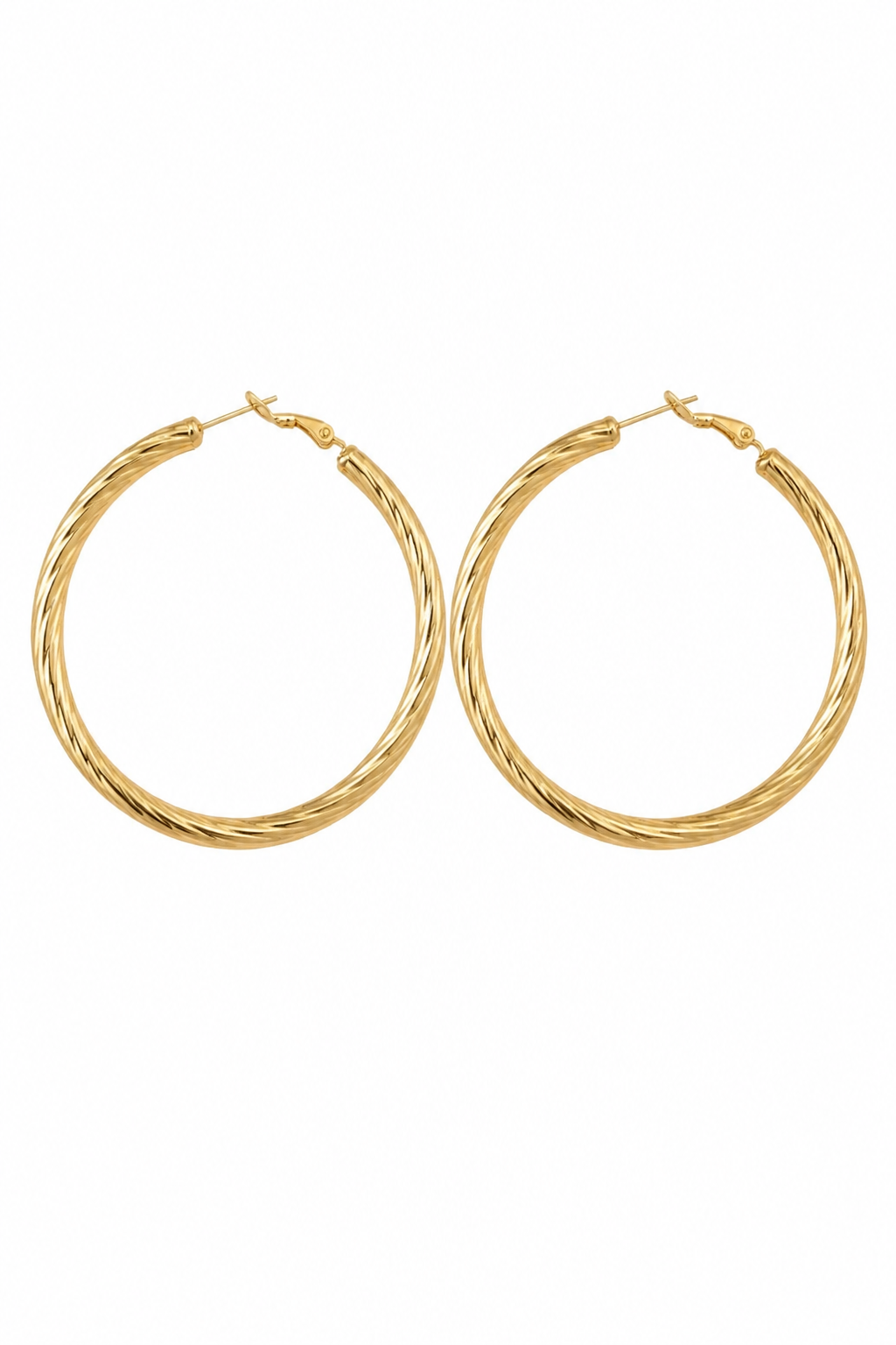 Boucles d'oreilles géométriques dorées