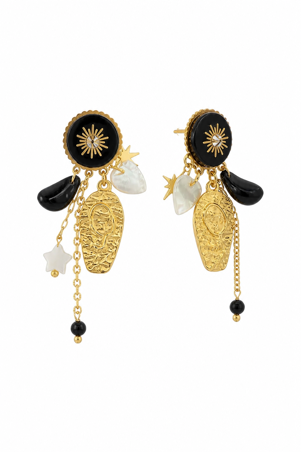 Boucles d'oreilles chaîne fine argentée