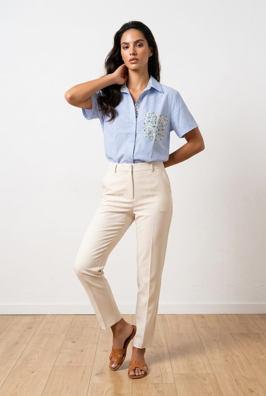 Chemise fluide imprimé fleuri – EMMASH