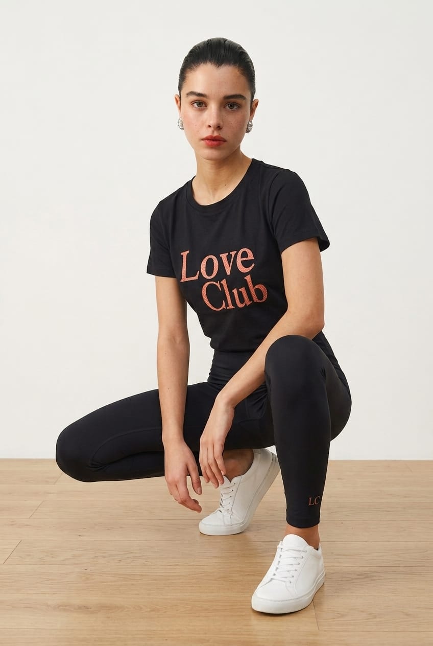 T-shirt coton Love Club rose – MILLA MODE