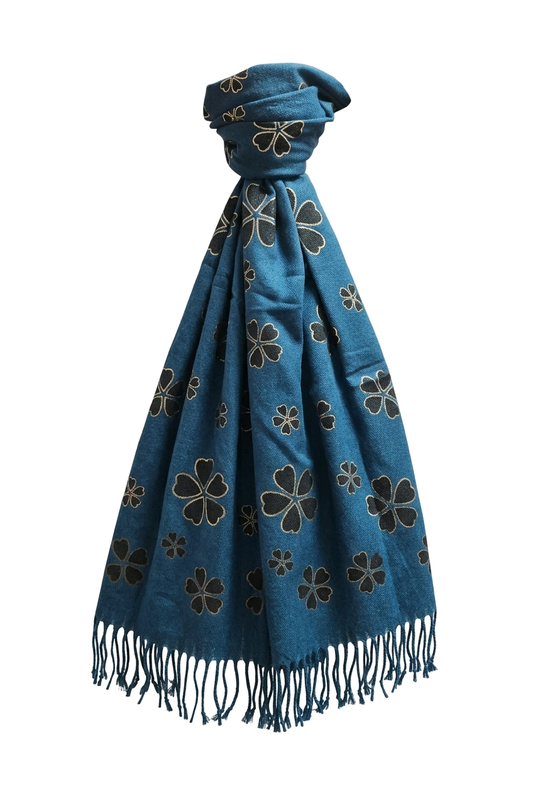 Écharpe Augustine bleu foncé