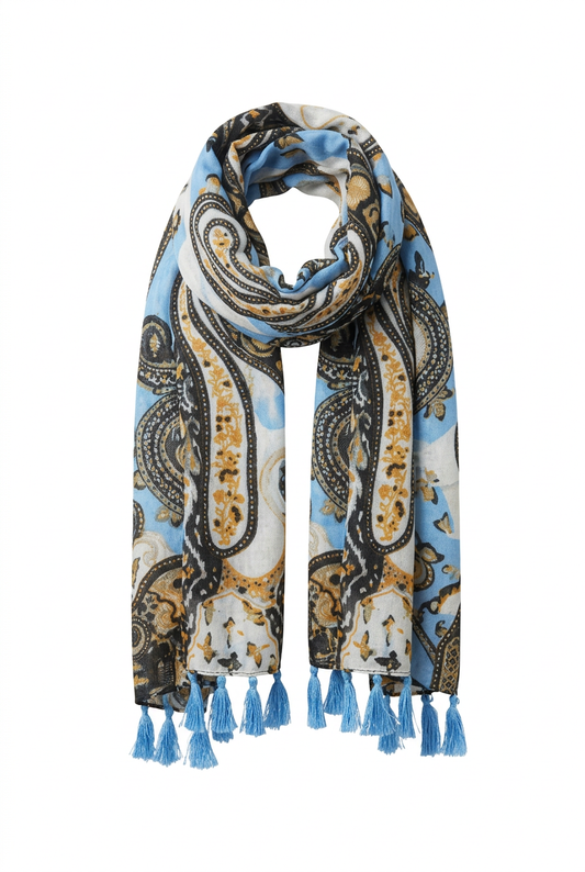 Écharpe Léonie bleu clair