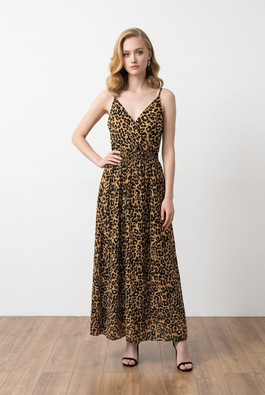 Robe bretelles imprimé fleuri – MILLA MODE